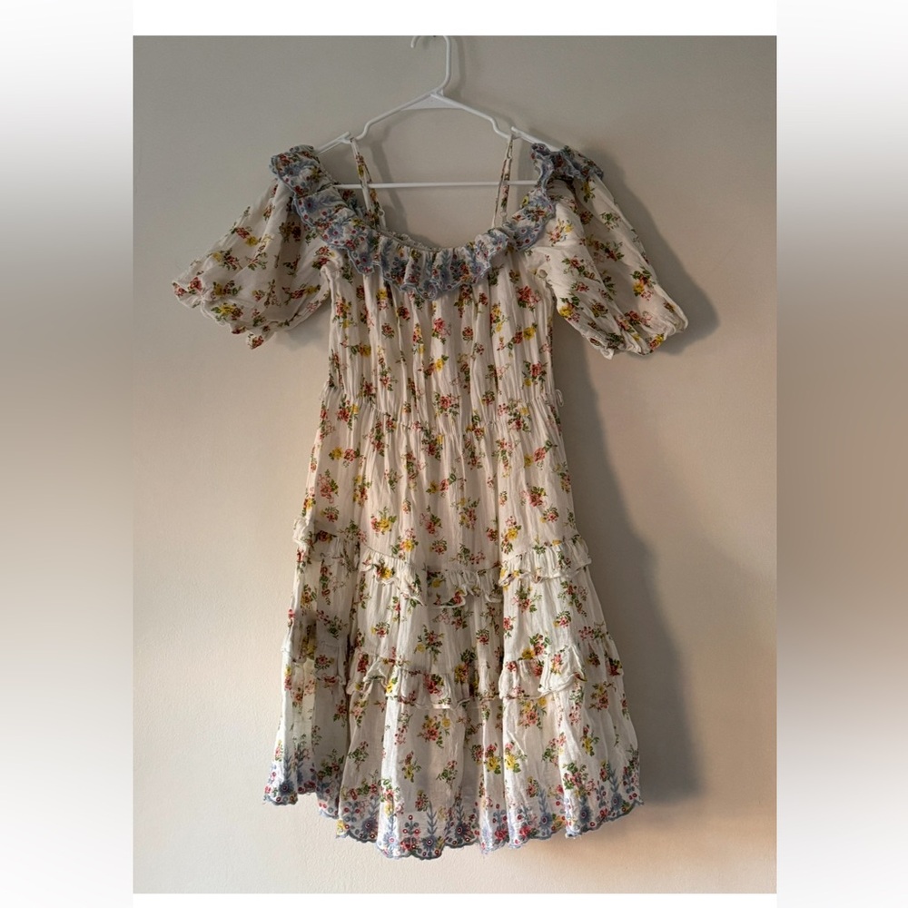 Floral Ruffle cotton Dress